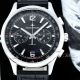 AAA copy Jaeger-LeCoultre Polaris black dial 42mm leather strap chronograph watch (2)_th.jpg